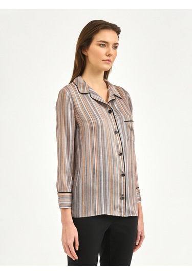 Karaca Kadın Regular Fıt Gömlek-taş 12.25s.04.104 Taş