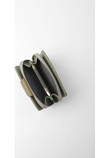 Cengiz Pakel Orta Boy Çıt Çıt Detaylı Kadın Cüzdan/portföy - 65300 - Haki 65300-haki