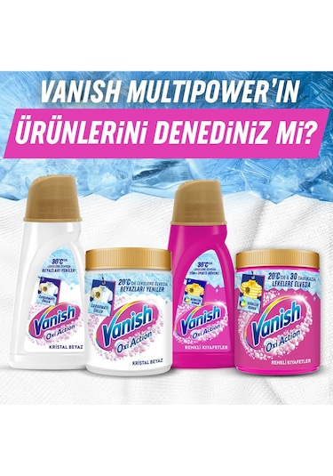 Vanish Oxi Action Beyazlar için Leke Çıkartıcı Deterjan Güçlendirici Toz 970 G