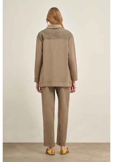 Ftz Kadın File Detay Takım Haki 31047 Haki