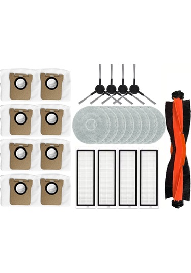 Junzhuodianpu Xiaomi X20 Max / X20 Pro / D109gl / D102gl Elektrikli Süpürge Aksesuar Seti 25 Parça : Elektrikli Süpürge Fırçası, Filtre, Paspas, Toz Torbası