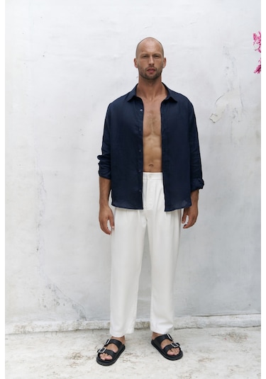 Ales Ekru Erkek Pantolon Ekru