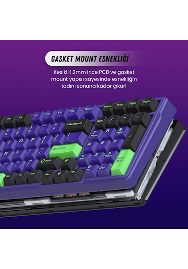 Furycube K99 Pro Mekanik Klavye - Rgb, Hotswap, Kablosuz, Mac/windows Uyumlu, Topografya