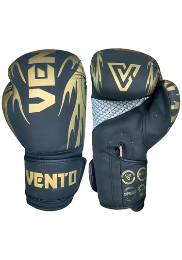 Vento Tatto Boks Ve Kick-boks Eldiveni Siyah Siyah - Altın