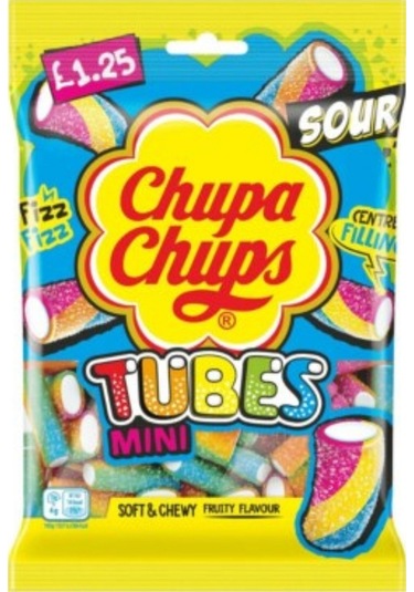 Tubes Mini Sour Soft & Chewy Fruity Flavour 120 G Ekşi Mini Meyveli Şeker