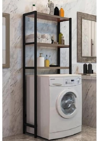 Çamaşır Makinesi Üstü Düzenleyici Raf Banyo Dolabı Rafı