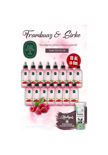 15 Al 13 Öde Est Frambuaz Sirke Tonik 100 Ml, Rosıe Makyaj Pamuğu