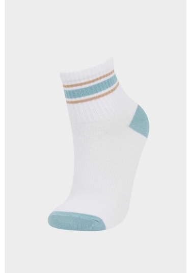 Defacto Kız Çocuk 3lü Pamuklu Soket Çorap F8937a8nswt1 Beyaz