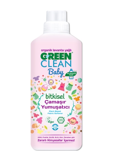 Green Clean Baby Biberon Temizleyici 500 ML + Çamaşır Deterjanı + Yumuşatıcı + Leke Çıkarıcı 1 L