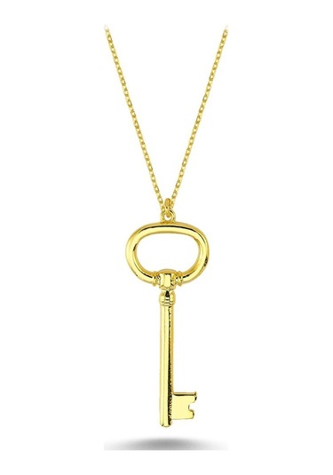 Taşlı Küçük Anahtar Kolye (498176363)