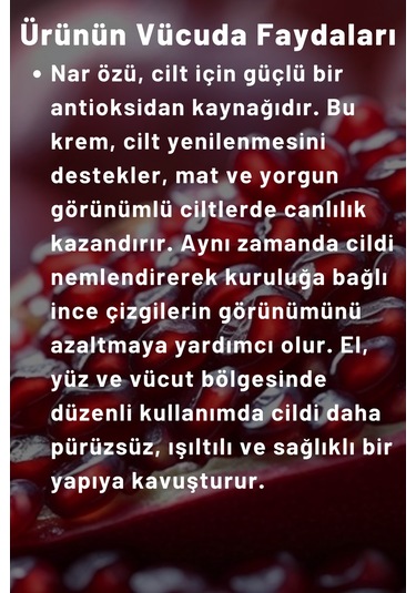 Naturix Nar Özlü  El Yüz Vücut Nemlendirici 250 ML