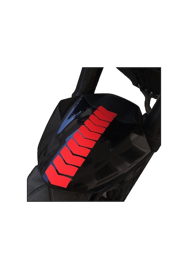 Ok Tasarımlı Reflektif Kırmızı Çamurluk Kask Sticker Çınar Extreme