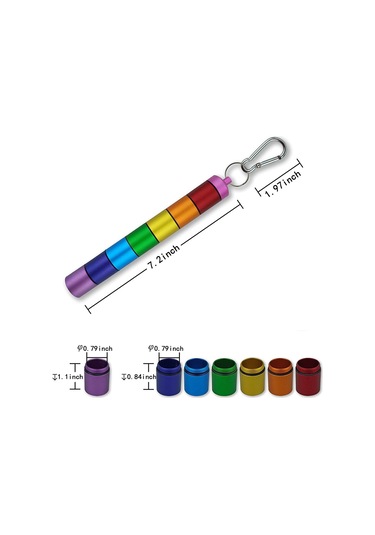 Suntek 7 Gün Su Geçirmez Mini Hap Kutusu Kasa Şişe Tutucu Diğer