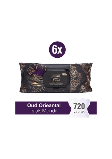 Deep Fresh Oriental Islak Mendil Oud 6'Lı Paket 720 Yaprak