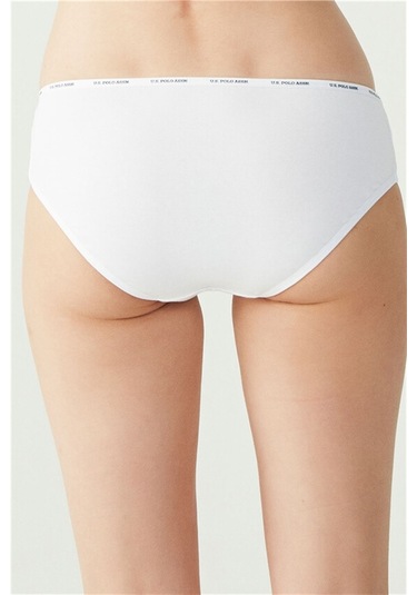 U.s Polo Assn. 67002 Kadın 5 Li Yüksek Bel Slip-siyah&ten&beyaz&ten&beyaz mix color