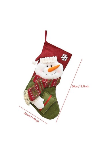 Noel Ağacı Asılı Çorap Kolye Şeker Hediye Çantası Noel Süslemeleri Aile Ev Dekorasyonları İçin Çorap