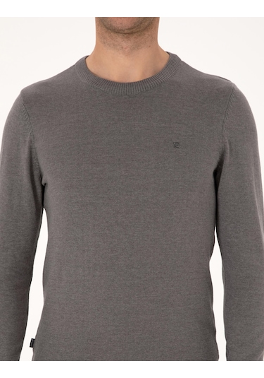 Pierre Cardin Erkek Gri Melanj Kazak /triko 50314192-vr086 Gri Melanj