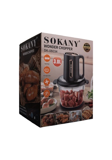 Sokany SK-06034 800 W Profesyonel Mutfak Doğrayıcı Chopper