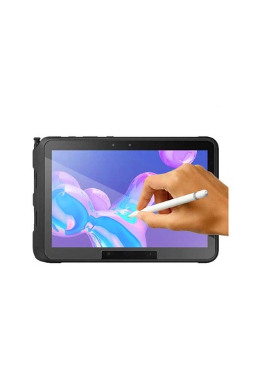 Noktaks - Samsung Galaxy Tab Active Pro T547 Uyumlu - Ekran Koruyucu Tablet Temperli Cam Koruma - Şeffaf
