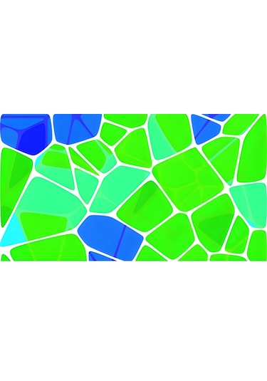 Vitray Desen Yapışkanlı Şeffaf Folyo 67cmx 2 Metre Açık Yeşil