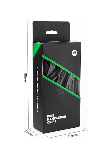 Rockbros 2023-14a 1 Çift Yansıtıcı Uç Tapalı Gidon Sapları Bisiklet Kolu Kapağı - Kırmızı