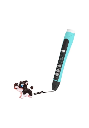 Xuweiwei 1 Set Yeşil Yüksek Sıcaklık 3d Çizim Kalemi Led Ekranlı Yüksek Kaliteli Dıy Baskı Kalemi Pla Abs Reçine Uyumlu