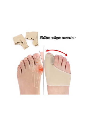 Likra Ter Emici Aşınma Önleyici Ayak Başparmağı Kemiği Halluks Valgus Düzeltici M