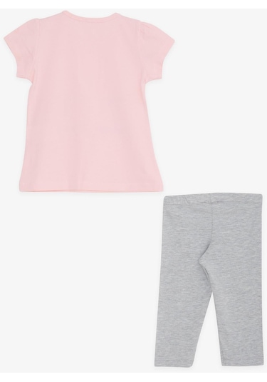 Breeze Kız Çocuk Kapri Taytlı Takım Rüya Temalı 1-4 Yaş, Pembe-pembe Pembe
