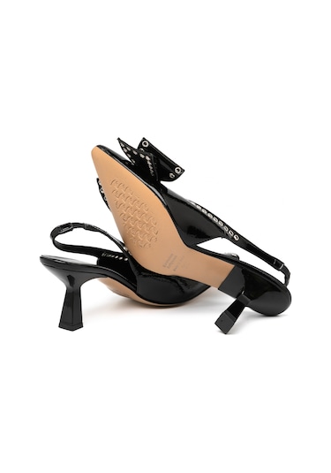 Topuklu/ Stiletto Kadın 3063041 O Nacree Naplack Nero Silver Nero Silver