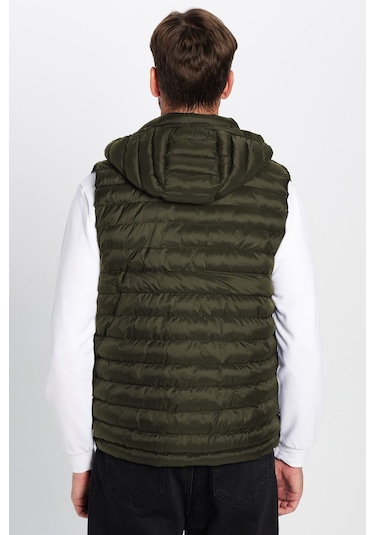 Erkek Slim Fit Dar Kesim Astarlı Rüzgar Geçirmez Cepli Haki Çıkarılabilir Kapüşonlu Şişme Yelek-32083 Haki Erkek Slim Fit Dar Kesim Astarlı Rüzgar Geçirmez Cepli Haki Çıkarılabilir Kapüşonlu Şişme Yelek-32083 Haki