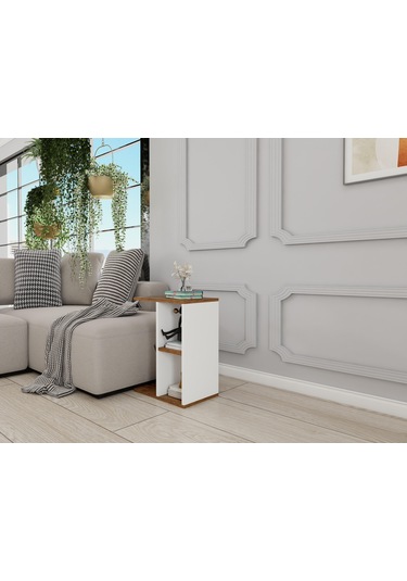 İvriz Yan Sehpa Amalfi-beyaz