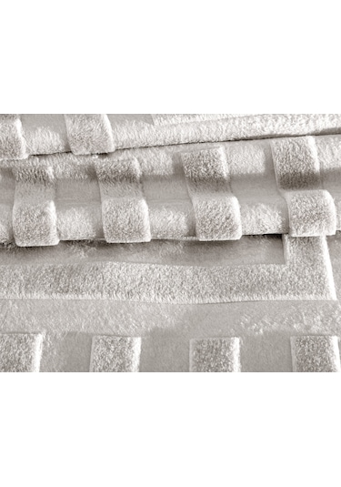 Madame Coco Clementine Vizon Emboss Battaniye Bat0000000021çift Kişilik-gri Vizon