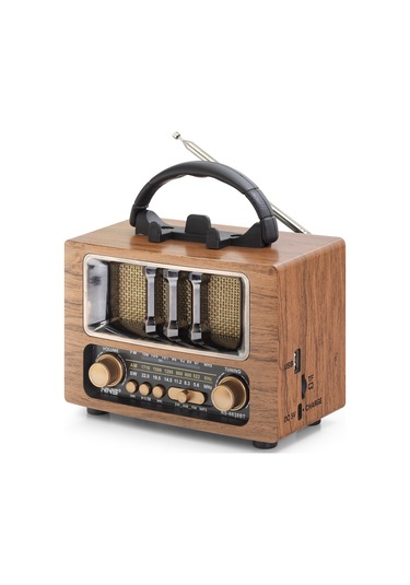 Bluetooth Nostaljik Hoparlör Fm 16.7 X 9.5 X 13.8 Cm Ns6638bt
