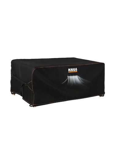 Haegs Bahçe Mobilyası Örtüsü, 250-210-90cm, Su Geçirmez, Dış Mekan Masa Ve Sandalye Koruma Kılıfı Siyah