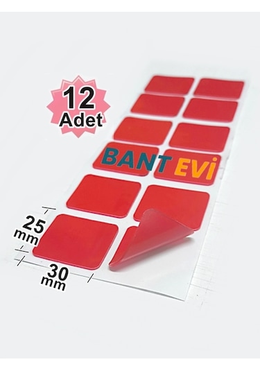 Die Cut Vhb Çift Taraflı Silikon Bant 12 Adet 30x25mm Özel Kesim