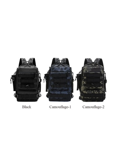 Olta Takımı Sırt Çantası Saklama Çantası Açık Omuz-kamuflaj