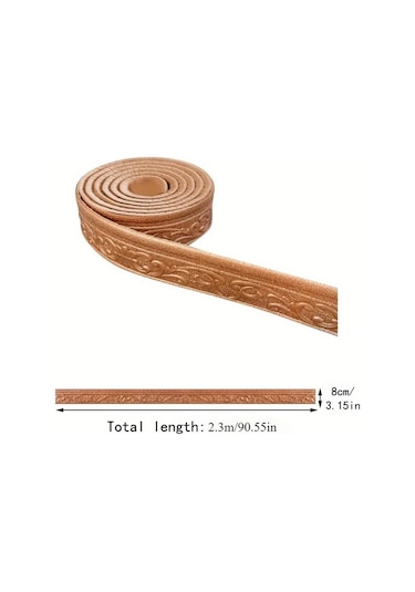 Elmpaly 1 Rulo 90,55 Inç Kendinden Yapışkanlı Dekoratif Kenar Şeridi, Köşe Koruma, Kapı Çerçeve Koruması, Beyaz