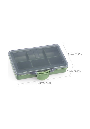 Xindoker 6 Bölmeli Balıkçılık Malzemeleri Kutusu - Taşınabilir, Nem Gösterici, Pe Plastik, Sınıflandırma Kolay, Dayanıklı