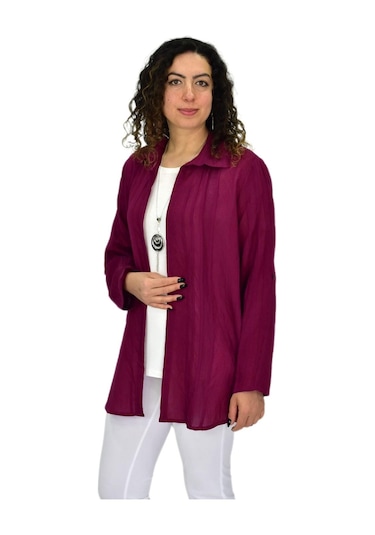 Shine Kadın Gömlek Tişöt 2 Li Kombin Takım Bgl-st04660 bordo
