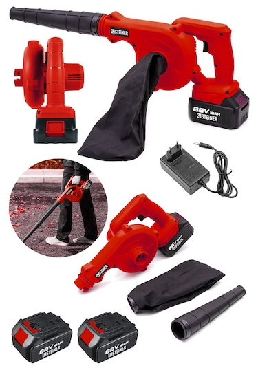 Steiner ST-88V Akülü Hava Körüğü Yaprak Üfleme Makinesi Kırmızı