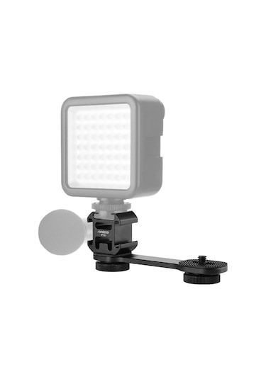 Kosona Andoer Pt-3 Metal 3lü Soğuk Ayaklı Tutucu - Led Işık, Mikrofon İçin Fotoğraf/video Aksesuarı - 1/4" Vida Delikleri İle Tripod/stabilizer Uyumlu