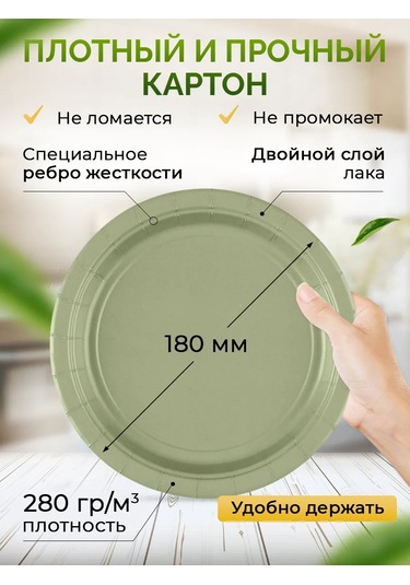 Kit Tek Kullanımlık Kağıt Tabaklar 18 Cm 50 Adet 355592180 100 adet