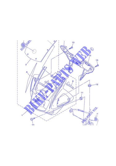 Yamaha Ybr 125 Sol Sip. Çıkartması Vrc7