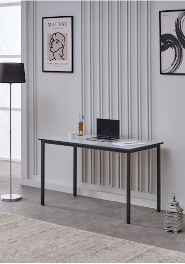 Sehpol Çalışma Masası 125x65 Cm Antrasit Gri
