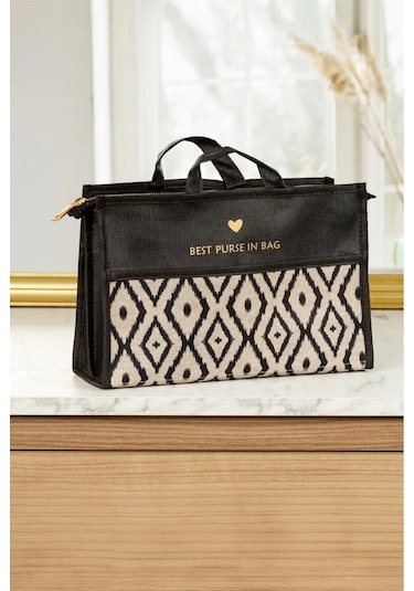 Çanta İçi Düzenleyici I Organizer Çanta Kadın 28x18x10 Bej