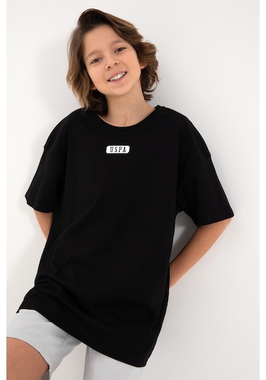 U.s. Polo Assn. Erkek Çocuk Siyah Tişört 50298982-vr046 Siyah