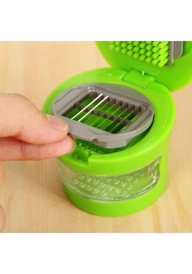 Maoyaya Manuel Sarımsak Presi Kıyıcı, Paslanmaz Çelik, Çok Renkli, Pres Tipi Çok Renkli