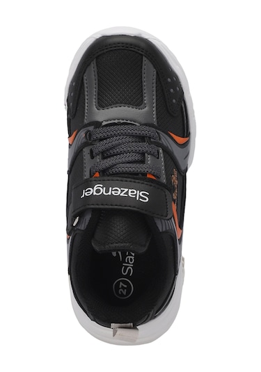Slazenger KENDALL Çocuk Cırt Cırtlı Siyah / Koyu Gri Günlük Spor Ayakkabısı