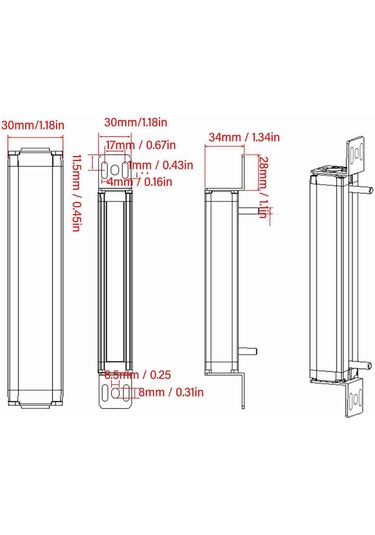 Aubyhe 4 Işınlı El Koruma Entegresi - 20mm Aralıklı Infrared Kızılötesi Sensörü, Çekiç Ve Hidrolik Pres Uygulamaları İçin