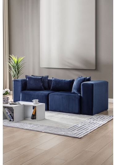 Katt Ekstra Rahat İskeletli 2 Li Koltuk 10 Renk Lacivert